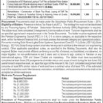 Quetta Road Rehabilitation & Drainage Works Tender 2026
